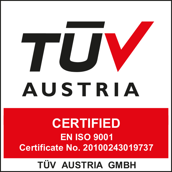 CERTIFIED EN ISO 9001 - Certificate No. 20100243019737